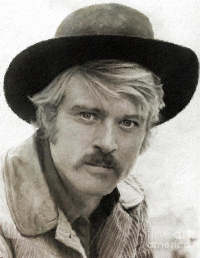 Robert Redford Hollywood Actor #1 Painting by Esoterica Art Agency