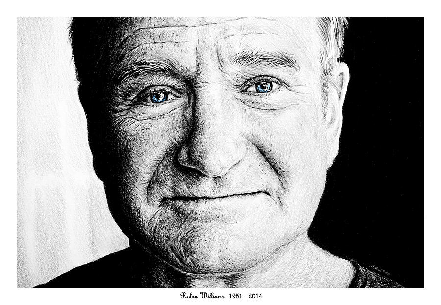 Robin Williams Drawing - Robin Williams #1 by Andrew Read