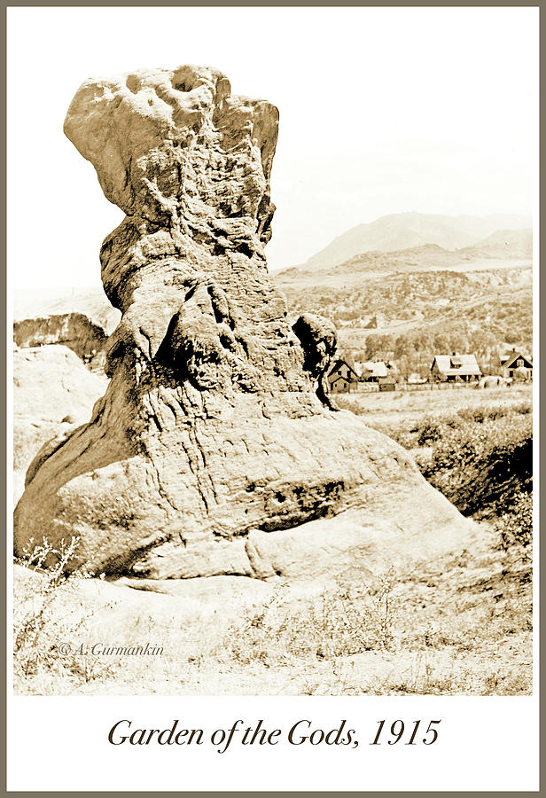 Rock Formation, Garden of the Gods, 1915, Vintage Photograph #1 Photograph by A Macarthur Gurmankin