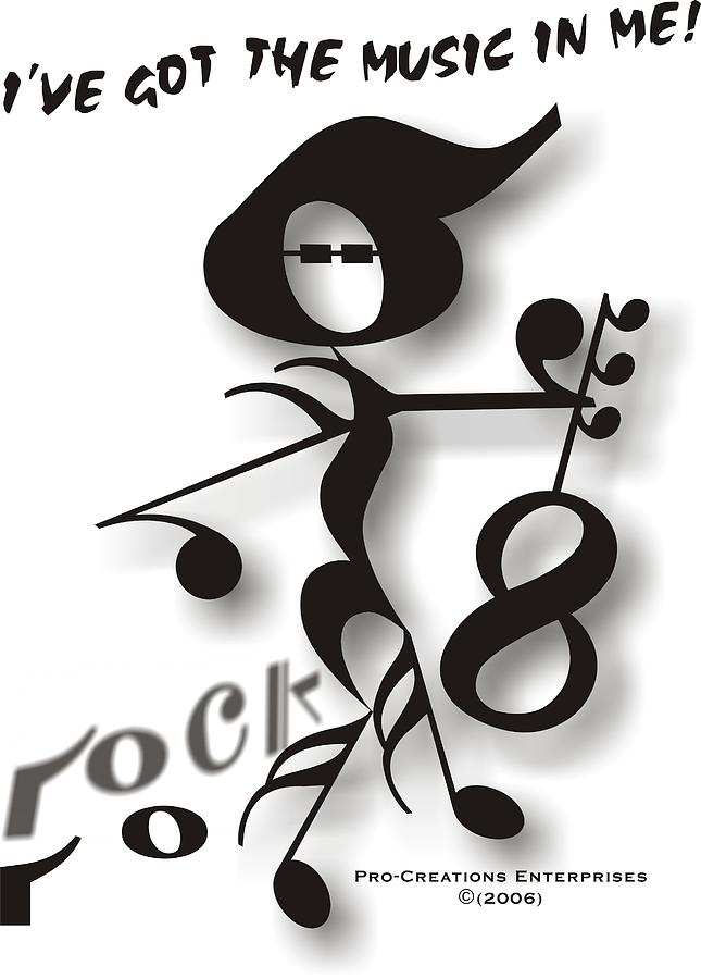 Rock n Roll #1 Digital Art by Maria Watt
