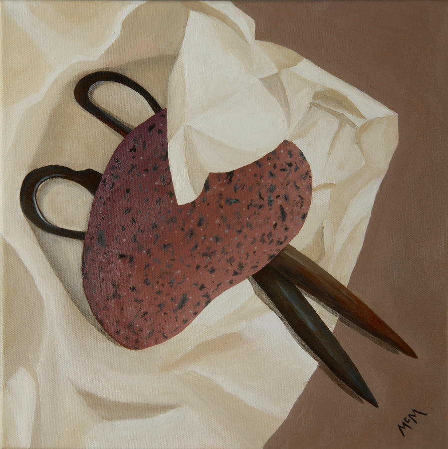 Rock, Paper, Scissors #1 Painting by Garry McMichael
