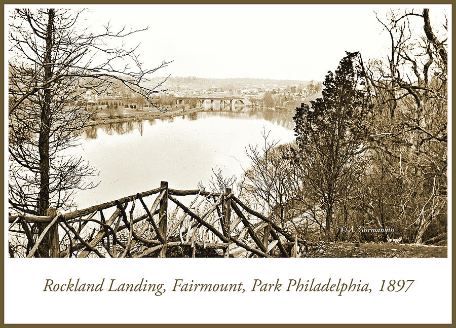 Rockland Landing, Fairmount Park, Philadelphia, 1897, Vintage Ph #1 Photograph by A Macarthur Gurmankin