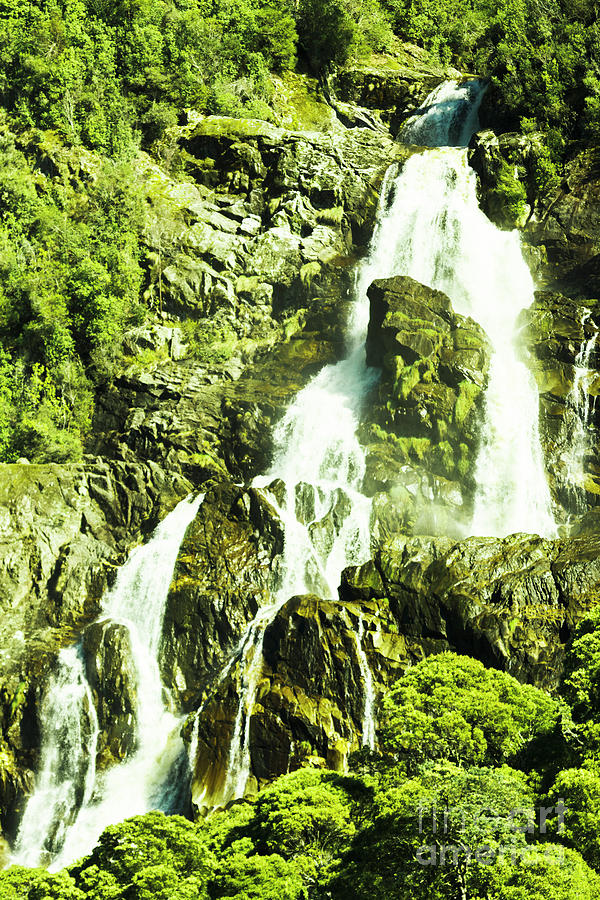 Rocky mountain waterfall #1 Photograph by Jorgo Photography