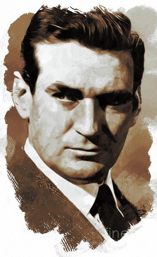 Hollywood Painting - Rod Taylor, Actor #1 by Esoterica Art Agency