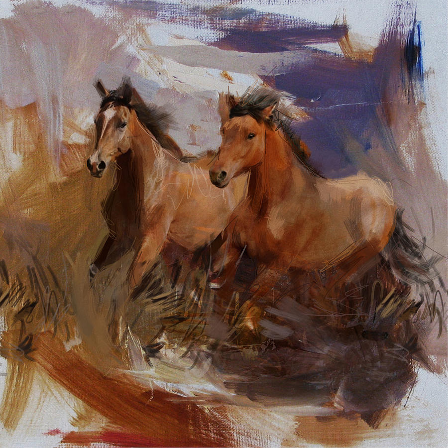 Rodeo 37 #2 Painting by Maryam Mughal