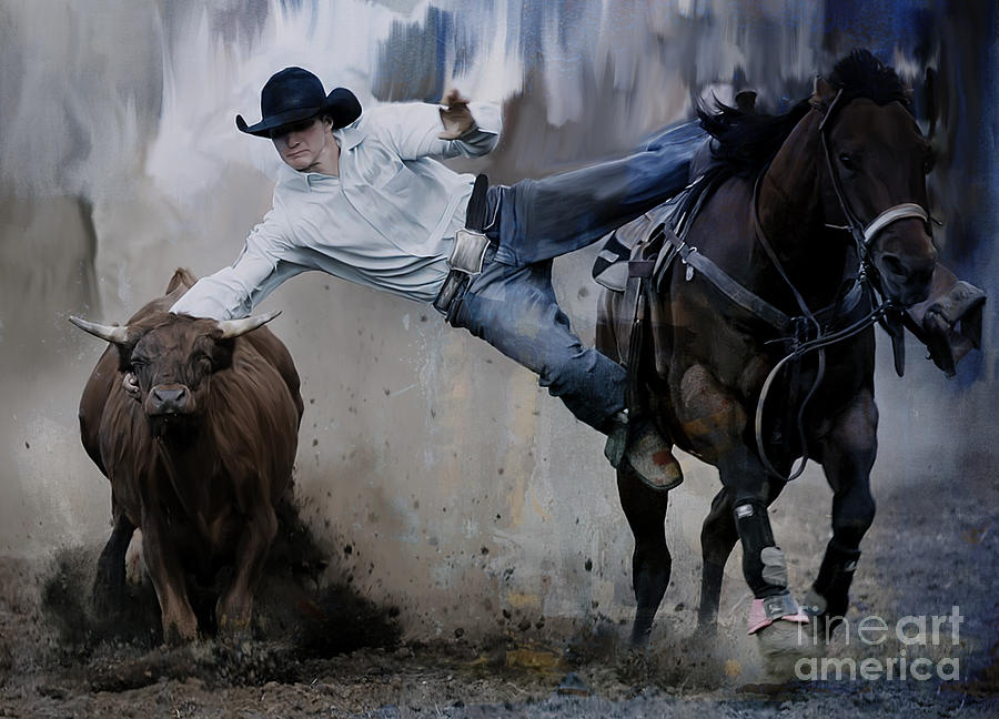 Rodeo  #1 Painting by Gull G