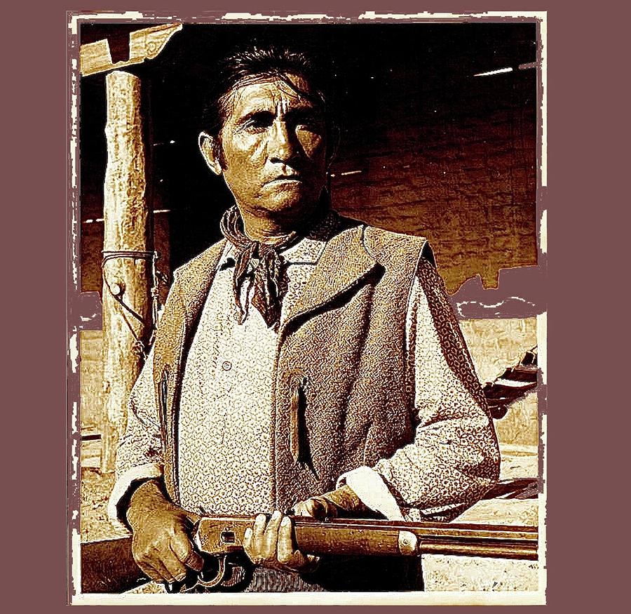 Rodolfo Acosta As Vaquero The High Chaparral Old Tucson Arizona C.1967-2008 #1 Photograph by David Lee Guss