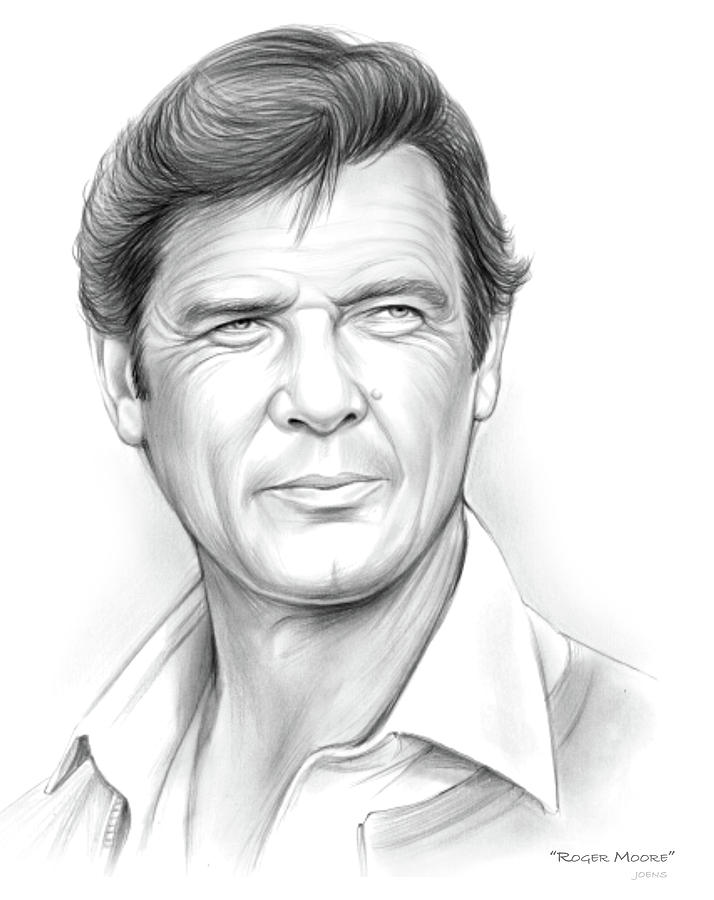 Roger Moore Drawing