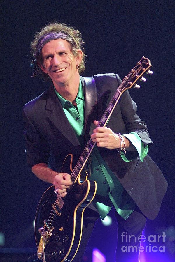 The Rolling Stones Photograph - Keith Richards - Rolling Stones by Concert Photos