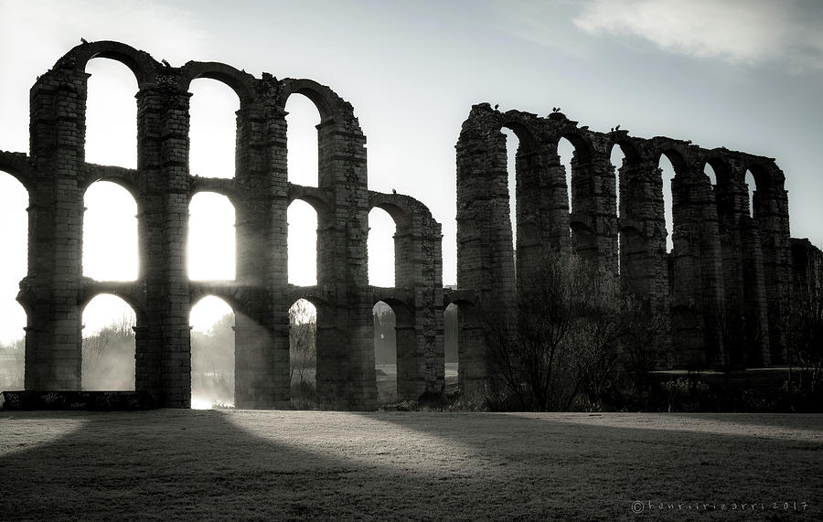 Roman Aqueduct Merida Spain #1 Photograph by Henri Irizarri