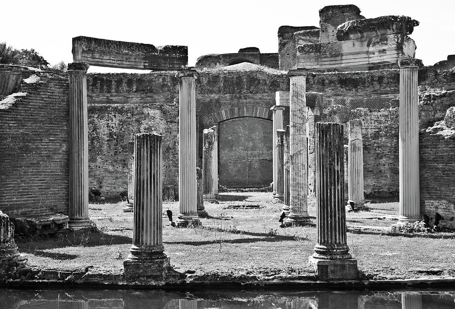 Roman columns in Tivoli, Rome, Italy #1 Photograph by Paolo Modena