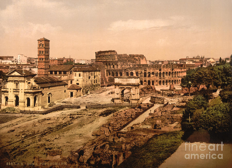Roman Forum, 1890s #2 Photograph by Science Source