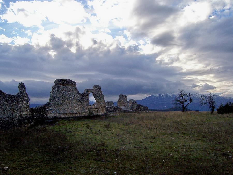 Old Stone Photograph - Roman Ruins #1 by Judy Kirouac