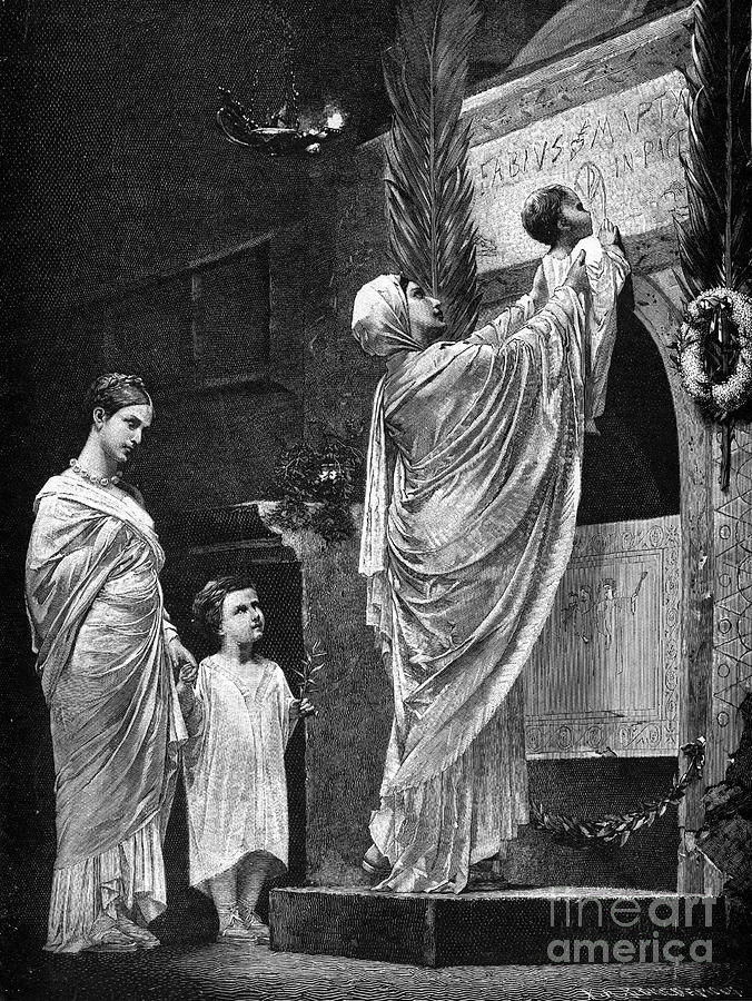 2nd Century Photograph - Rome: Christian Widow #1 by Granger