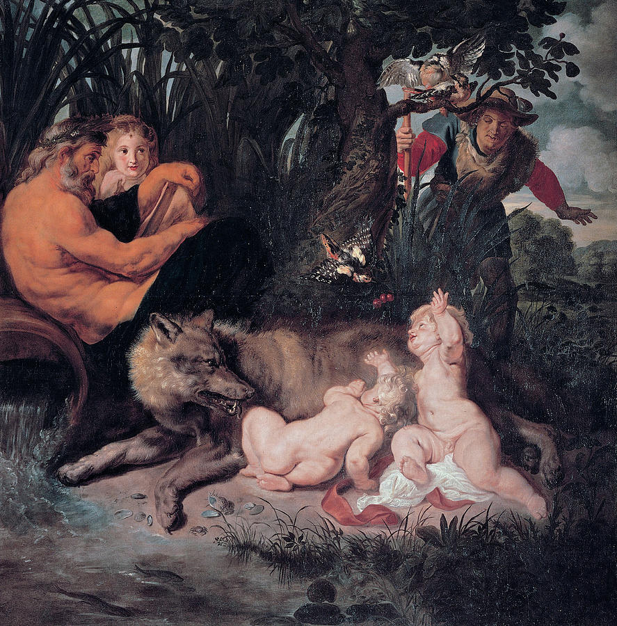 Peter Paul Rubens Painting - Romulus and Remus #2 by Peter Paul Rubens
