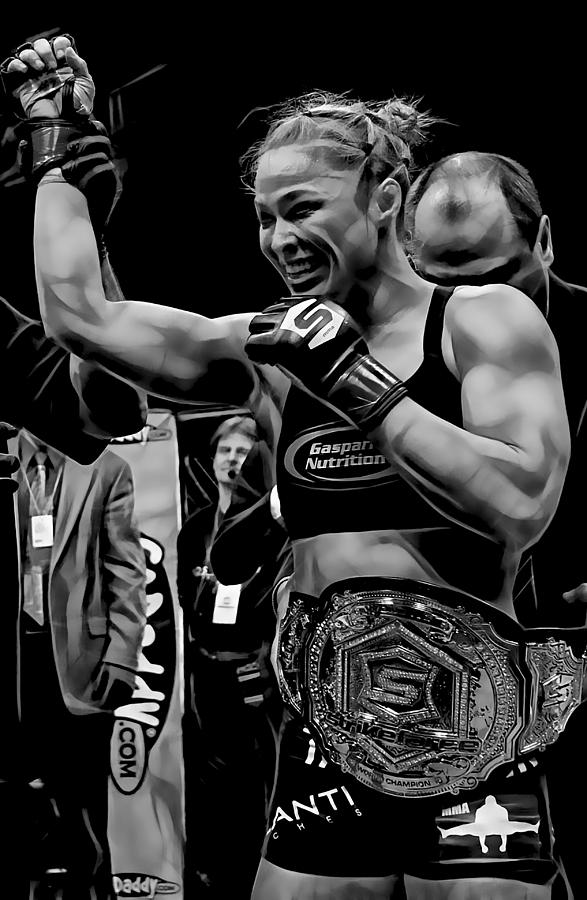 Ronda Rousey MMA #1 Mixed Media by Marvin Blaine
