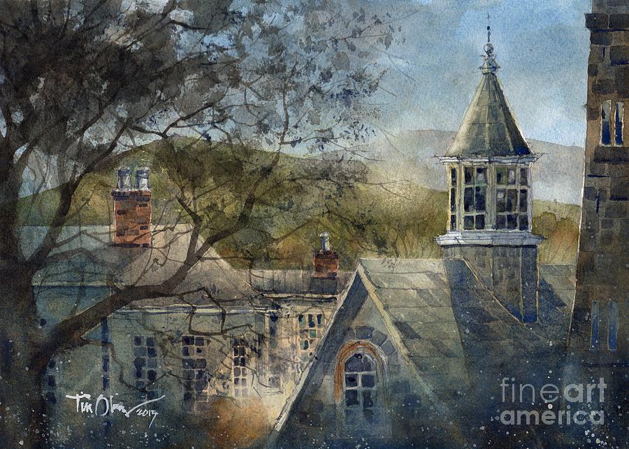 Highland Painting - Rooftops Of Old Edwards by Tim Oliver Highland Painting - Rooftops Of Old Edwards by Tim Oliver