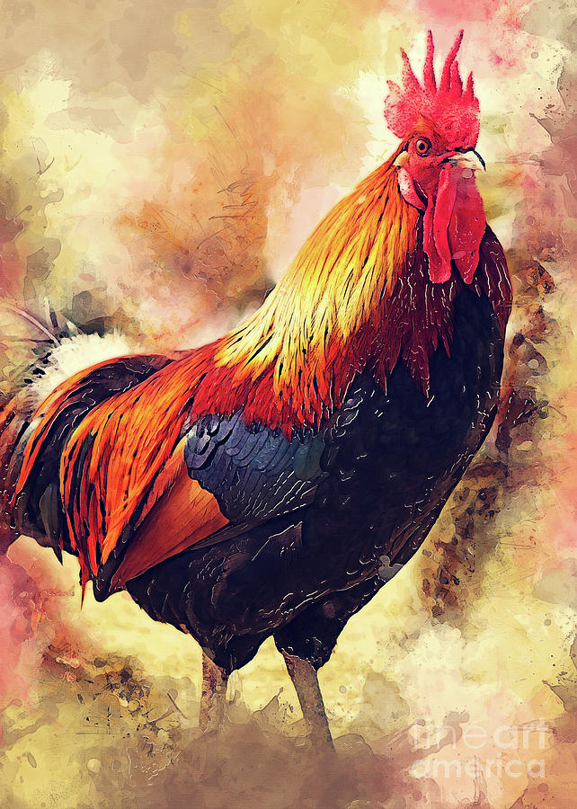 Rooster Art Digital Art