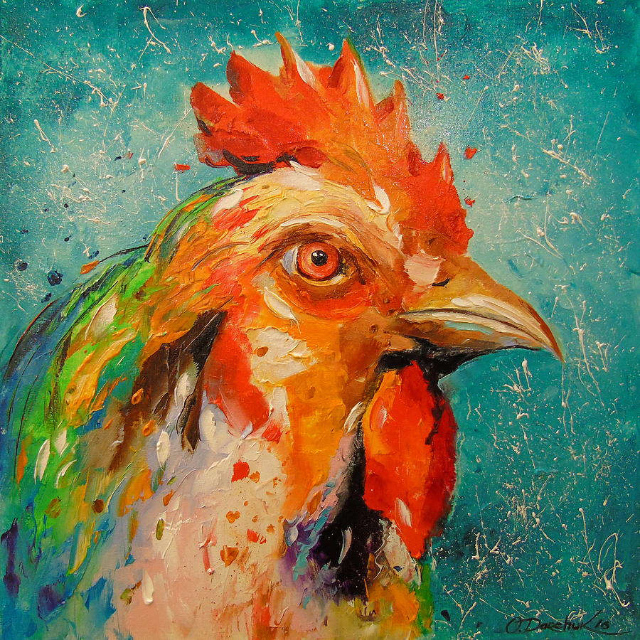 Rooster Painting by Olha Darchuk | Fine Art America