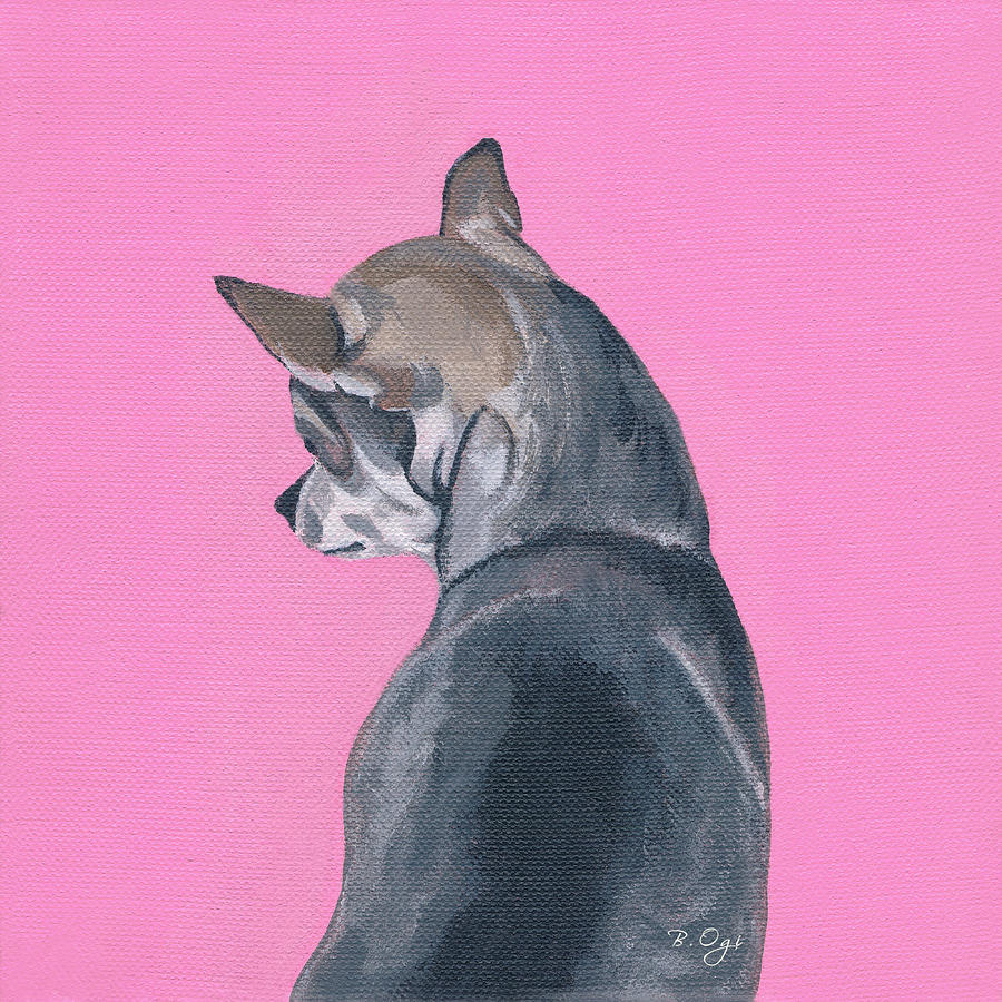 Dog Painting - Rosie #1 by Brian Ogi