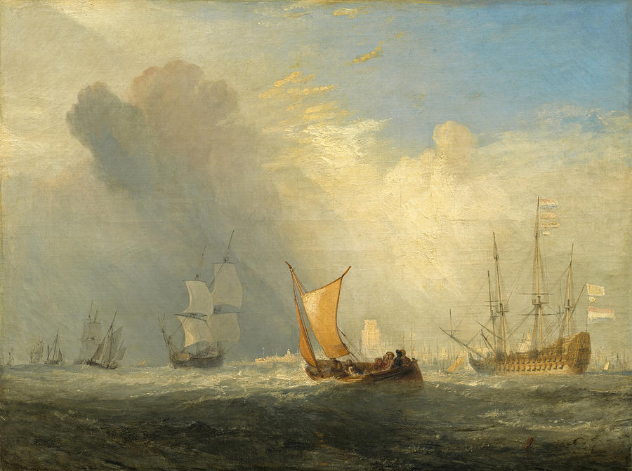 Rotterdam Ferry-Boat #2 Painting by Joseph Mallord William Turner