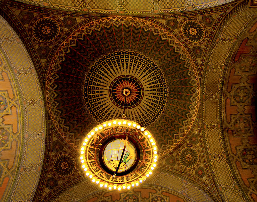 Rotunda Ceiling Light #1 Photograph by Joseph Hollingsworth