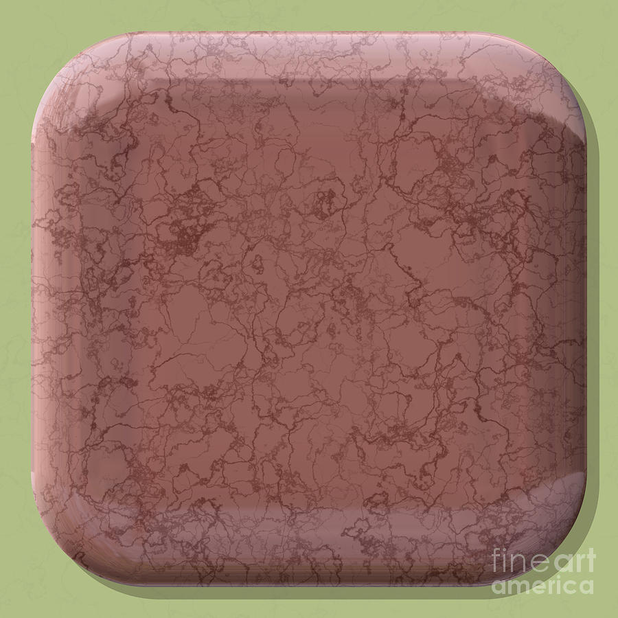 Round Box Shape Frame With Seamless Generated Texture Background Digital Art