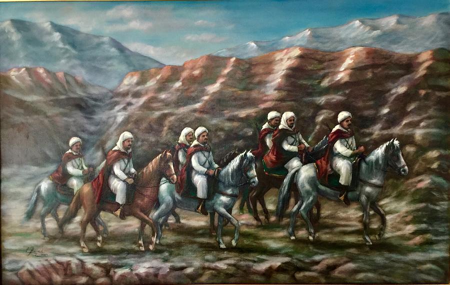 Royal Knights  #2 Painting by Laila Awad Jamaleldin
