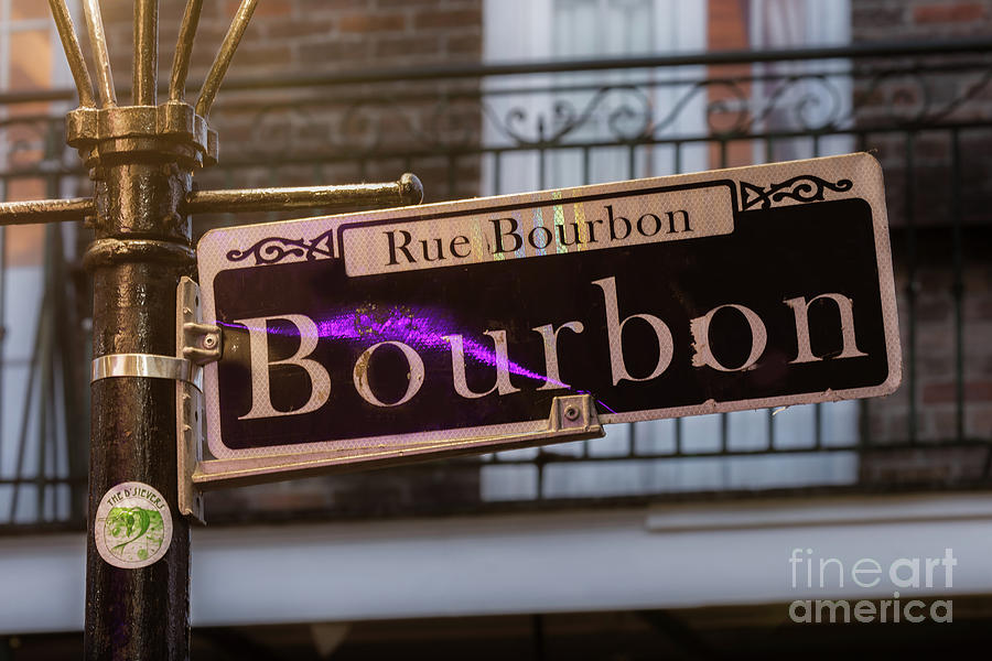 New Orleans Photograph - Rue Bourbon #2 by Jerry Fornarotto