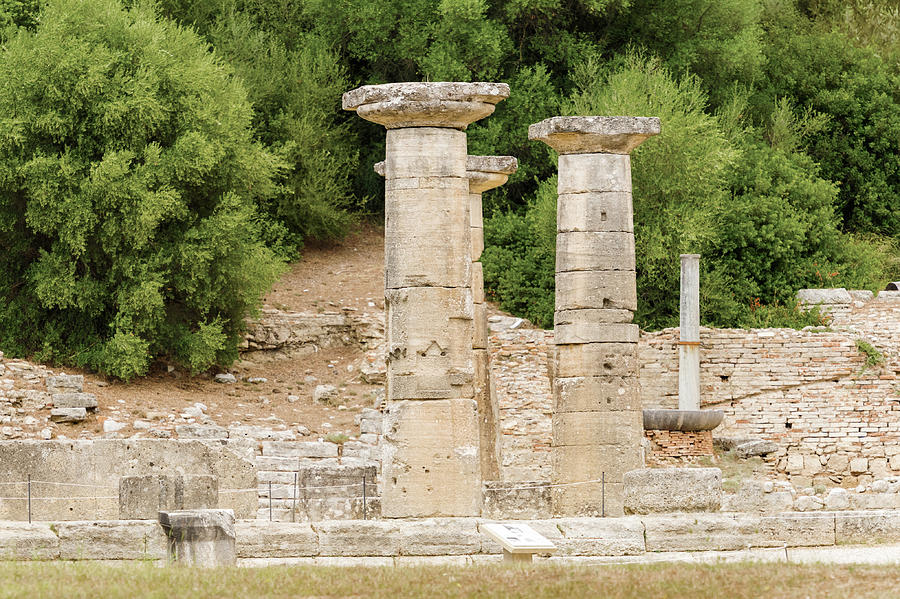Ruins in Olympia, Greece #1 Photograph by Marek Poplawski