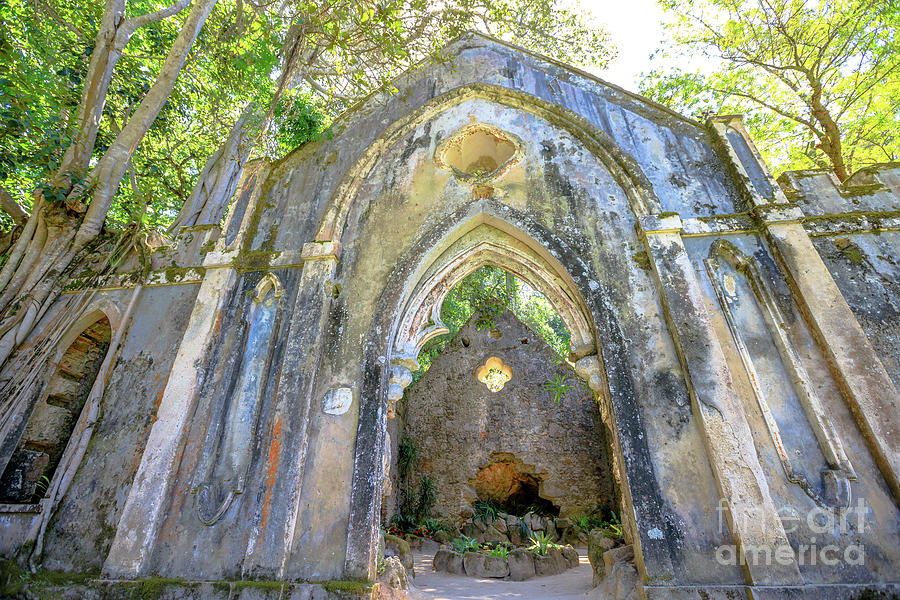 Ruins of chapel Sintra #1 Photograph by Benny Marty