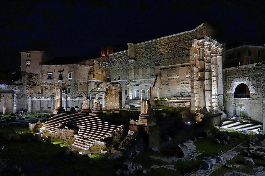 Ruins Of The Forum Of Augustas In Rome Italy #1 Photograph by Rick Rosenshein