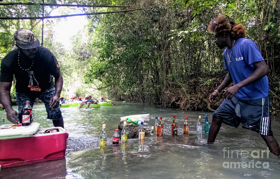 Rum on the Rocks at White River Bar in Jamaica #2 Photograph by David Oppenheimer