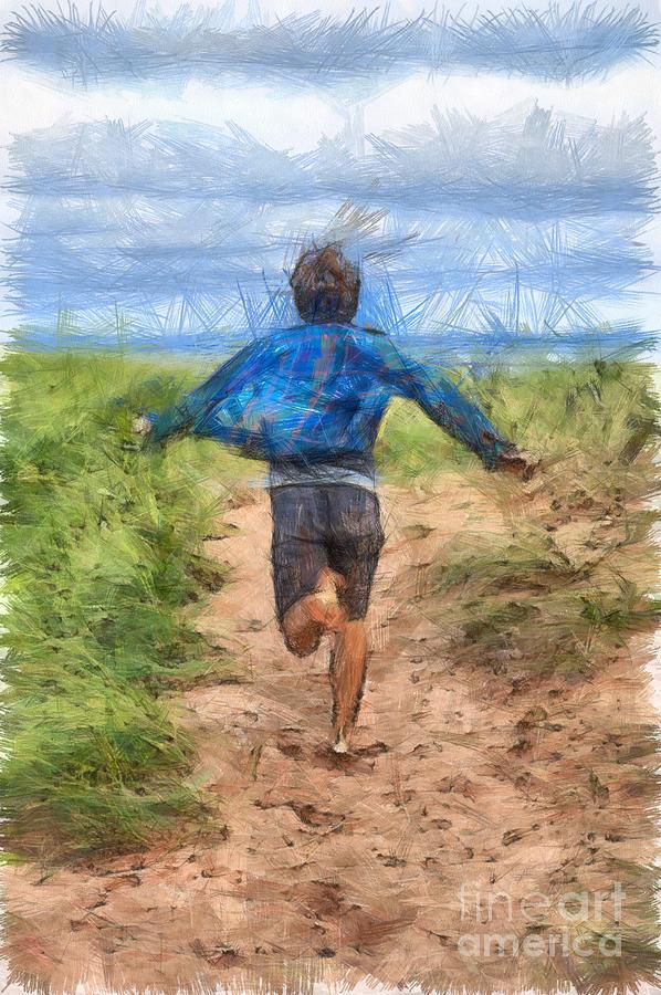 Running Free #1 Digital Art by Edward Fielding