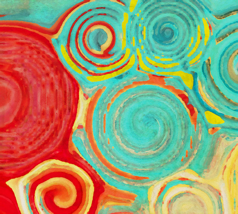 Running in Circles #1 Painting by Bonnie Bruno