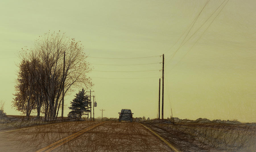 Rural Road #1 Digital Art by Susan Stone