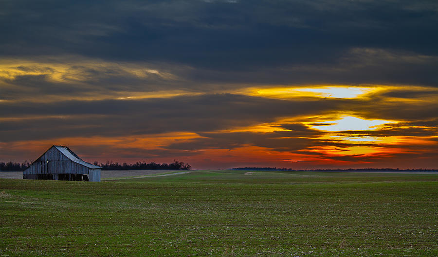 Rural Sunset #2 Photograph by Rick McKee - Fine Art America