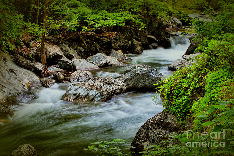Unique Photograph - Rushing Waters #1 by Dave Bosse
