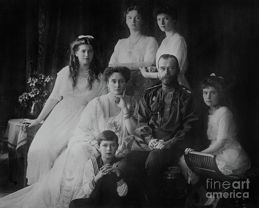 Russian Royal family, 1914  Photograph by Russian School