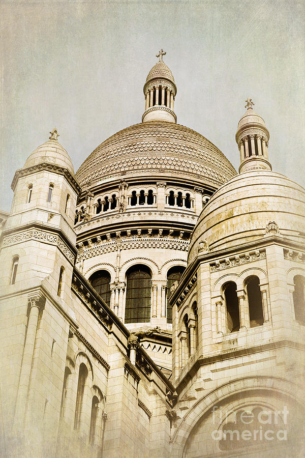 Paris Photograph - Sacre Coeur sepia #1 by Jane Rix