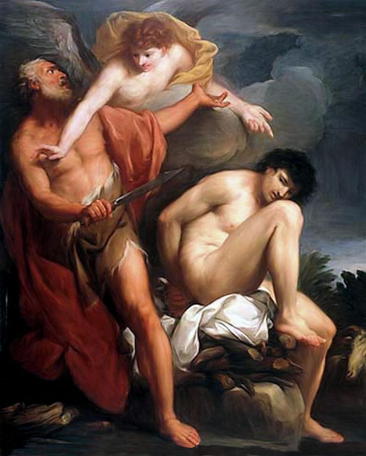 Sacrifice Of Isaac #1 Painting by Gregorio Lazzarini
