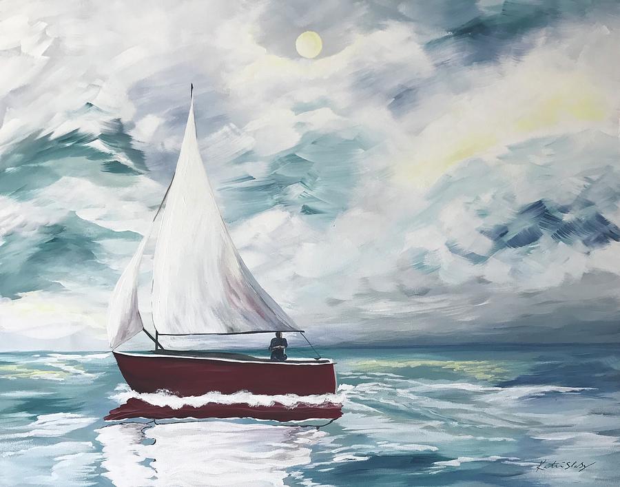 Sail Away #2 Painting by Katie Slaby - Pixels