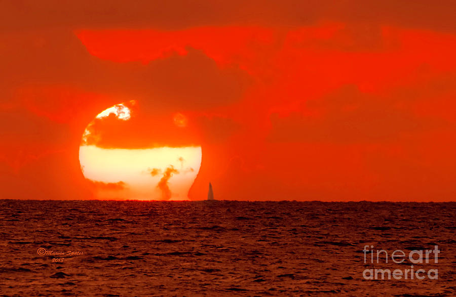 Sail Into The Sunset #1 Photograph by Marvin Spates