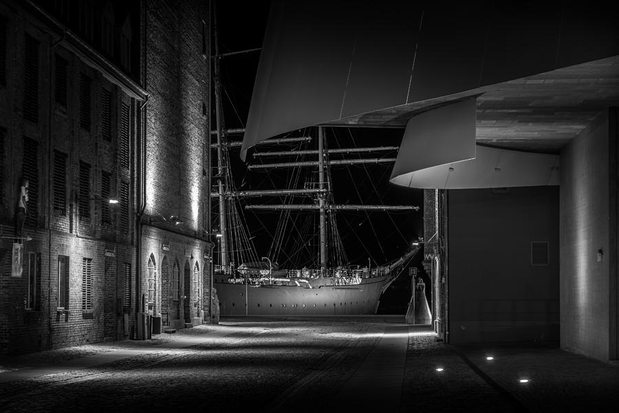 Black And White Photograph - Sail Training Ship Gorch Fock 1 - Segelschulschiff Gorch Fock 1 #2 by Colin Utz