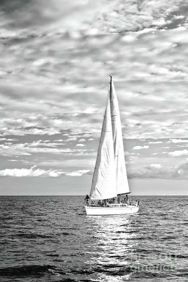 Sailboat off Maui Hawaii #1 Photograph by ELITE IMAGE photography By Chad McDermott