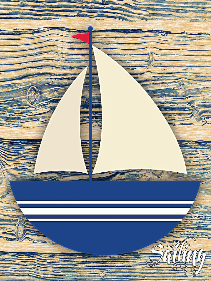 Boat Mixed Media - Sailing Collection #1 by Marvin Blaine