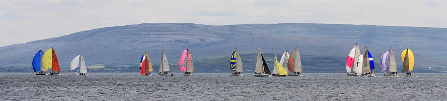 Sailing in Galway bay Ireland #1 Photograph by Pierre Leclerc Photography