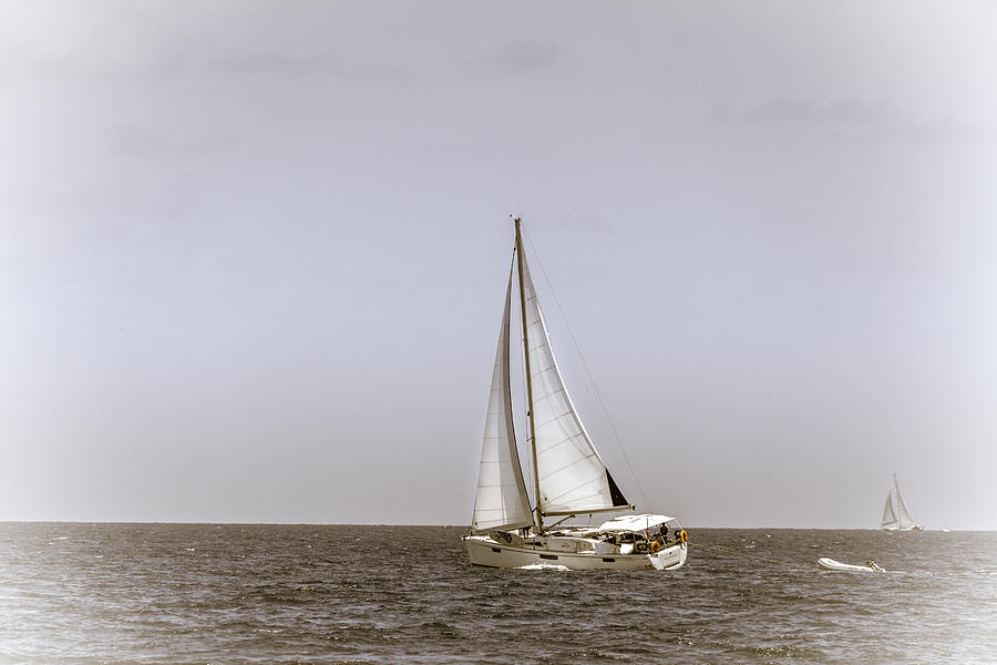 Sailing in the Caribbean #1 Photograph by Alexey Stiop