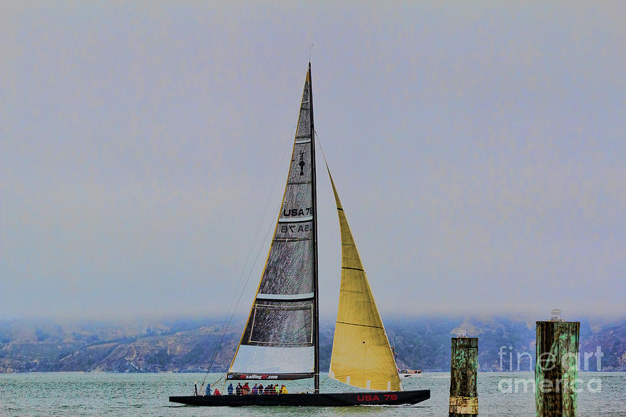 Sailing San Francisco Bay  #1 Photograph by Chuck Kuhn