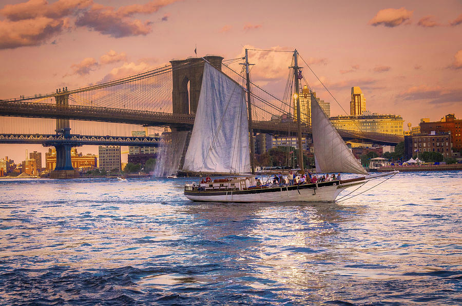 Sailing the East River #1 Photograph by Roni Chastain